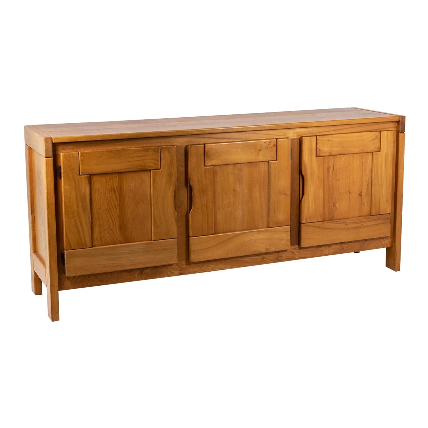 Maison Regain, Enfilade in Elm, 1960's For Sale