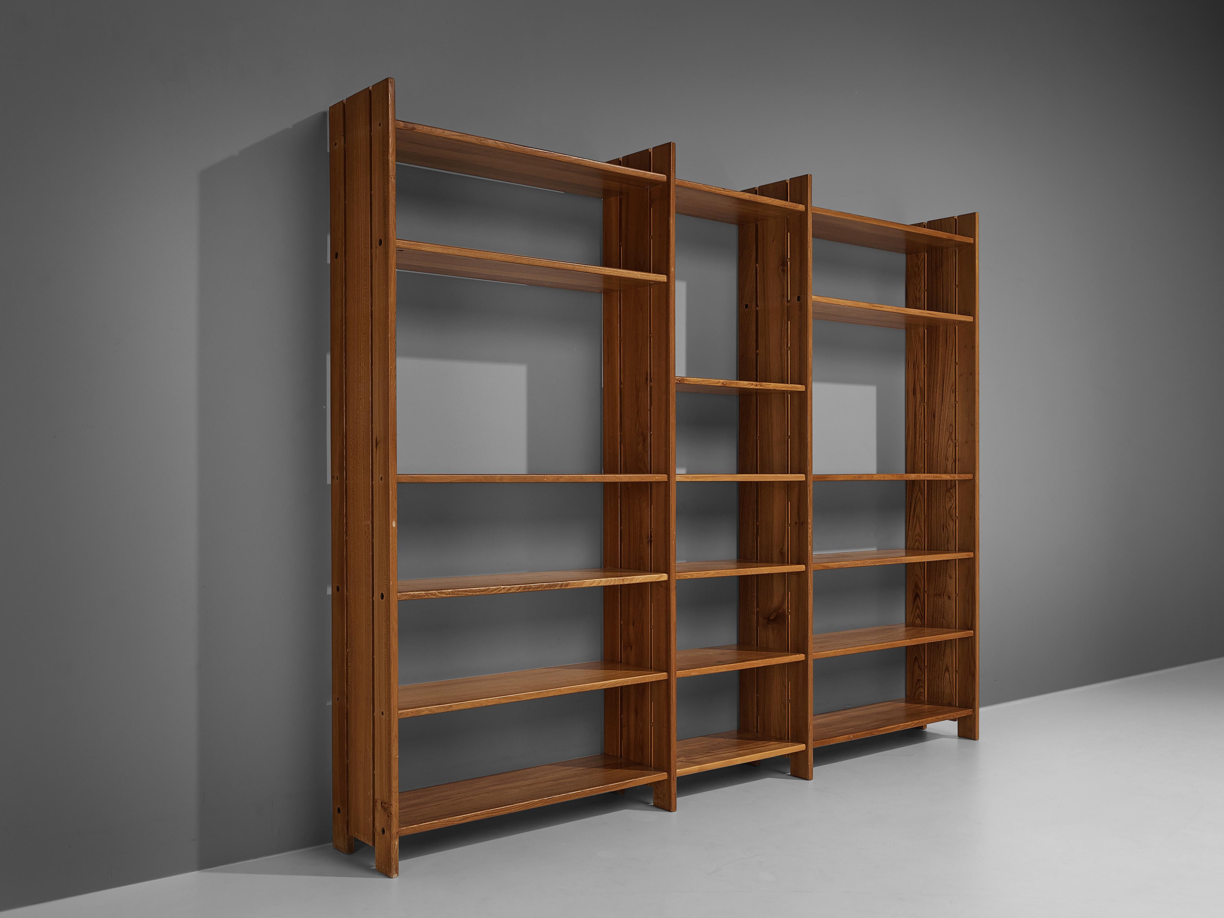 Maison Regain Free-Standing Bookshelf or Room Divider in Solid Elm 1