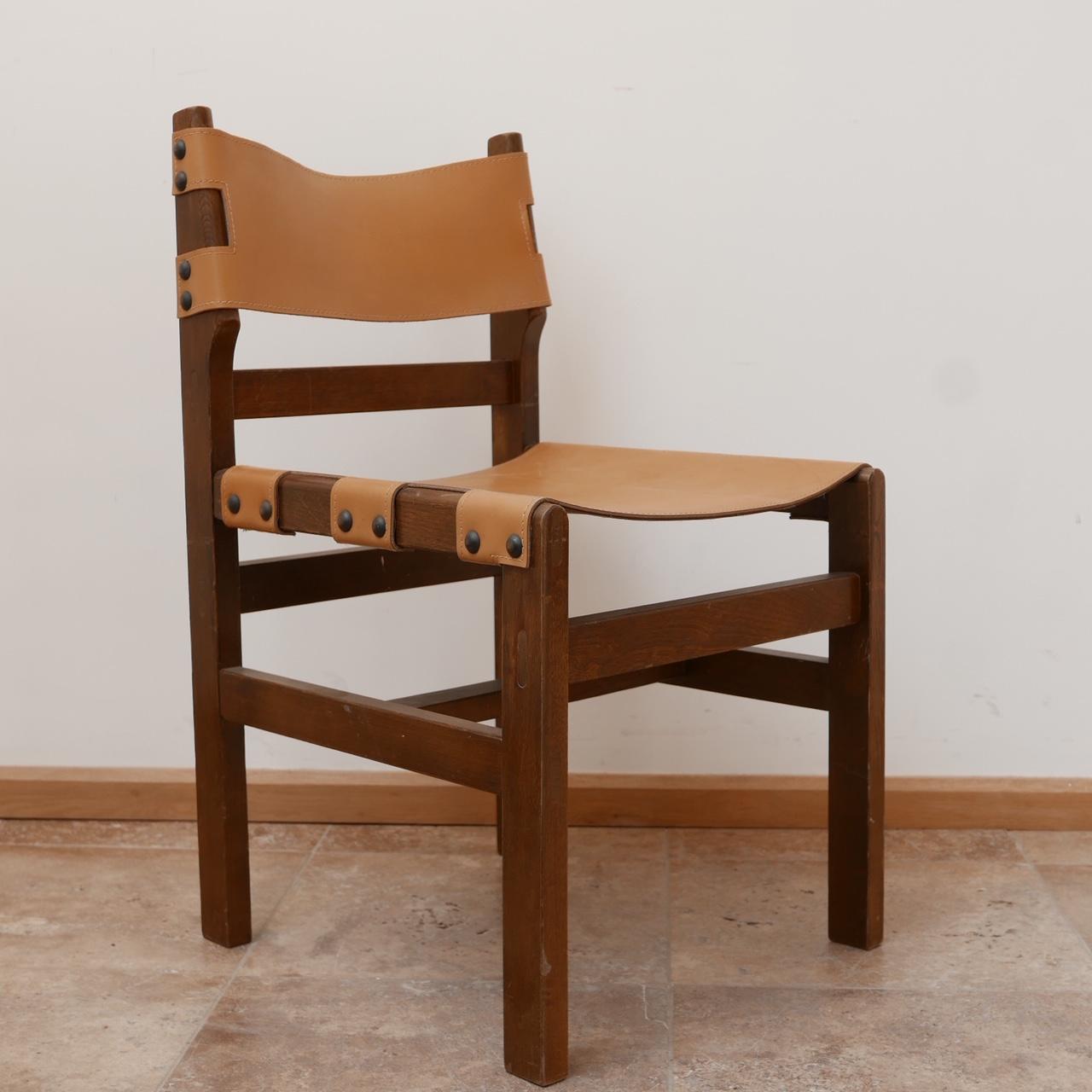 Maison Regain French Mid-Century Leather Dining Chairs '4' 7