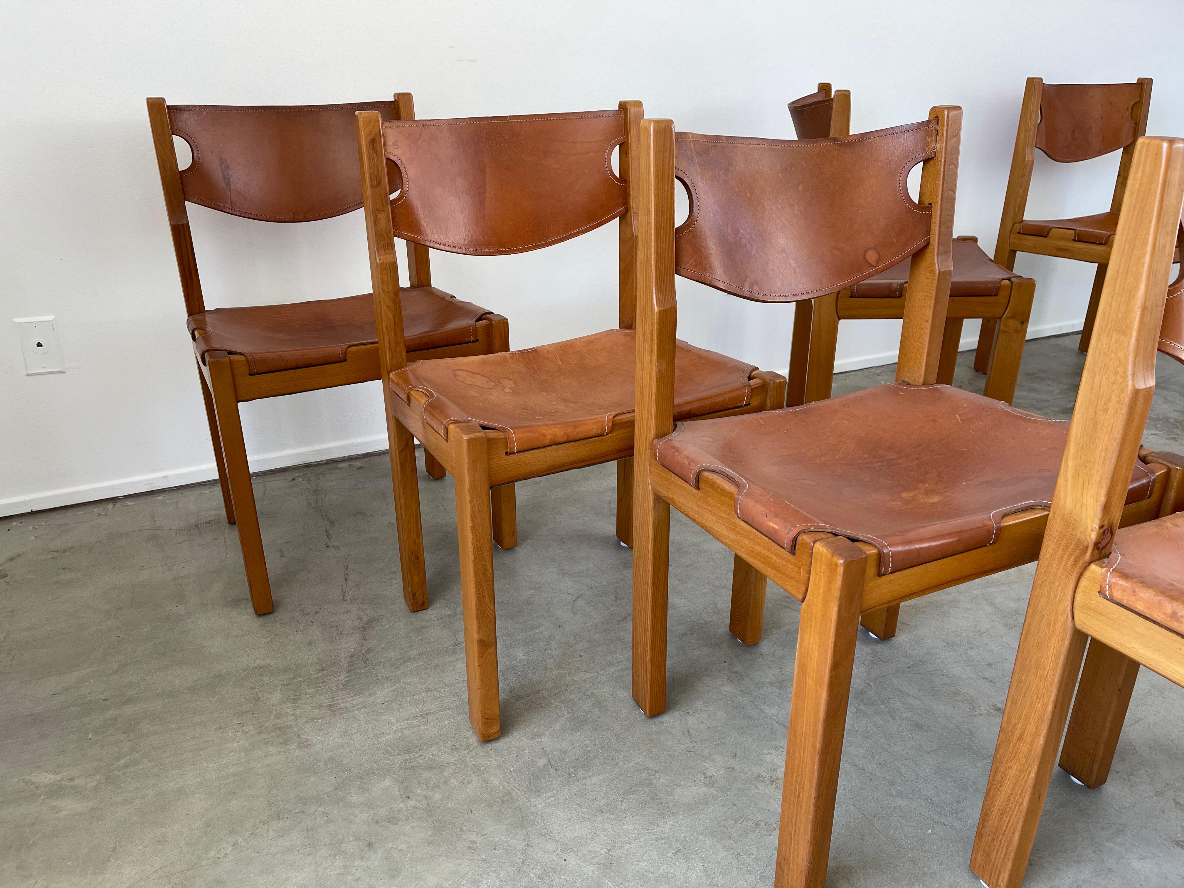 Maison Regain Leather Dining Chairs 1