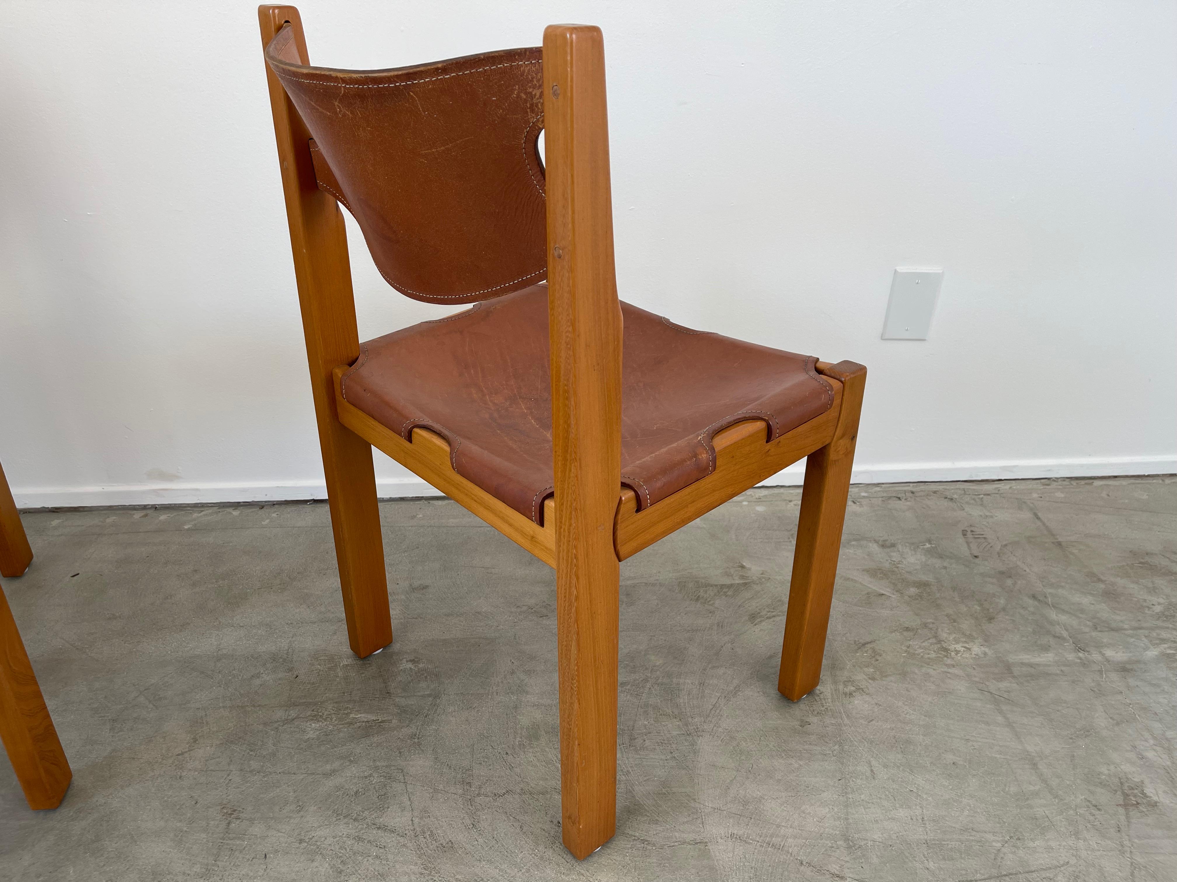 Maison Regain Leather Dining Chairs 3