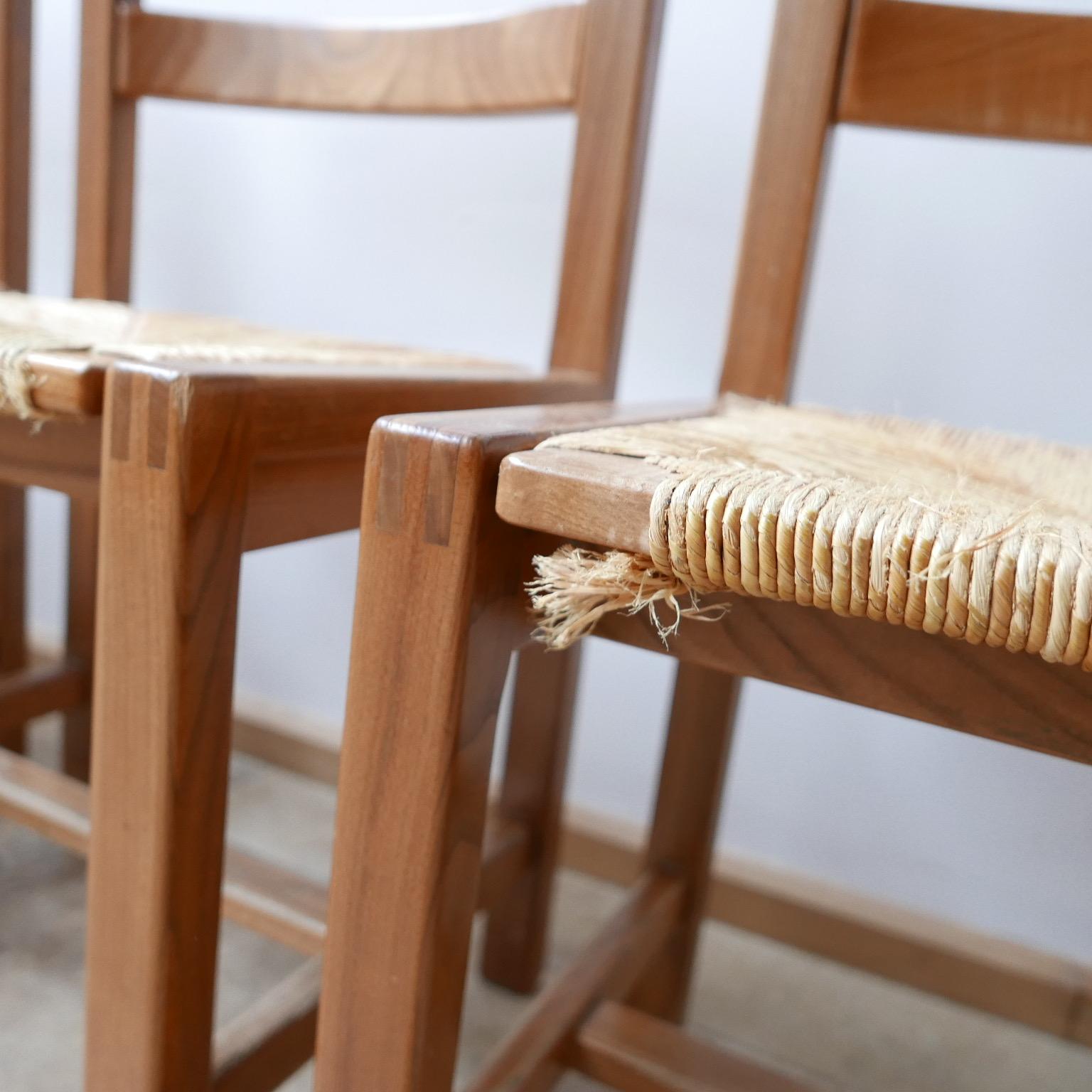 Mid-Century Modern Maison Regain Midcentury Cord Dining Chairs '4'