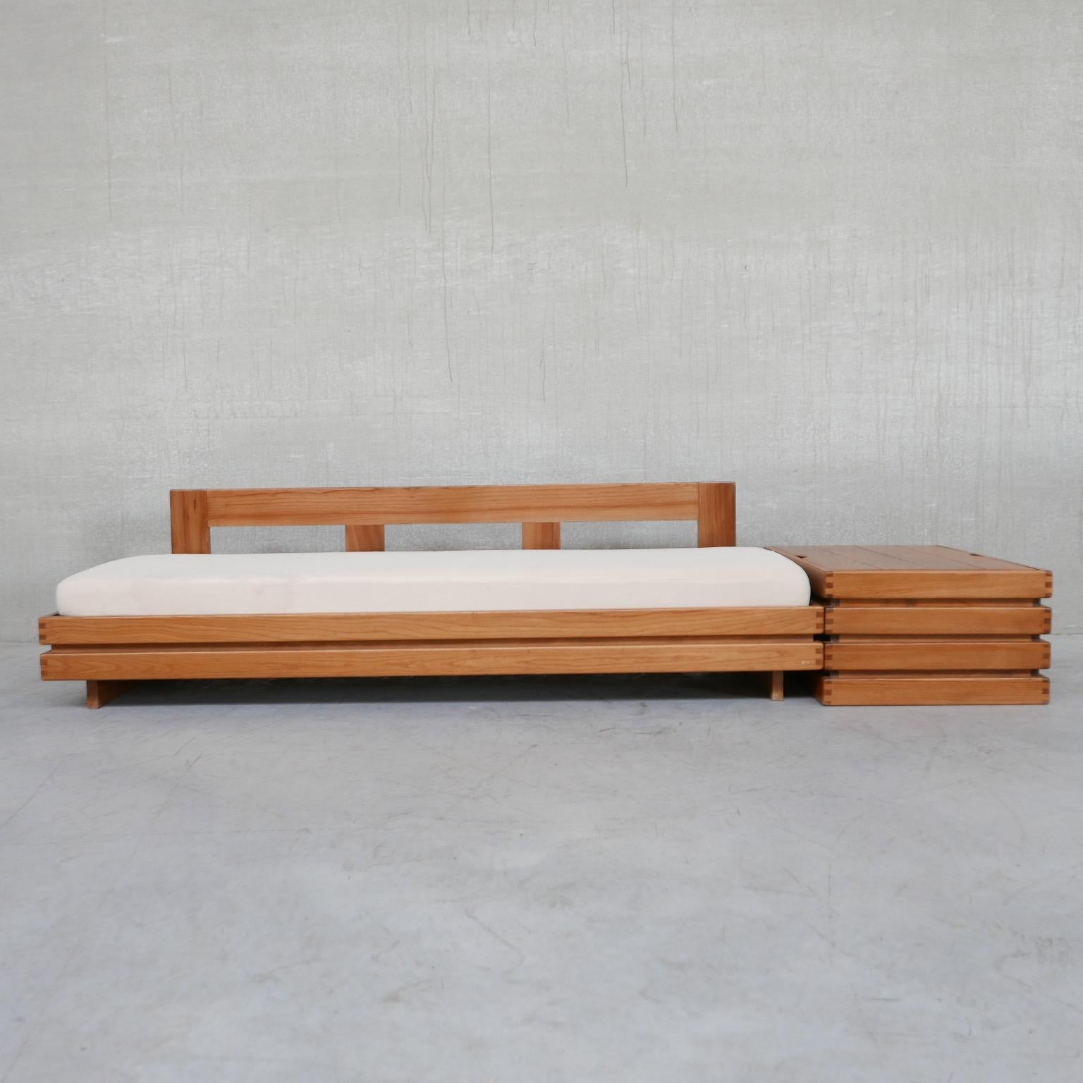 Maison Regain Mid-Century French Elm Day Bed/Sofa 10