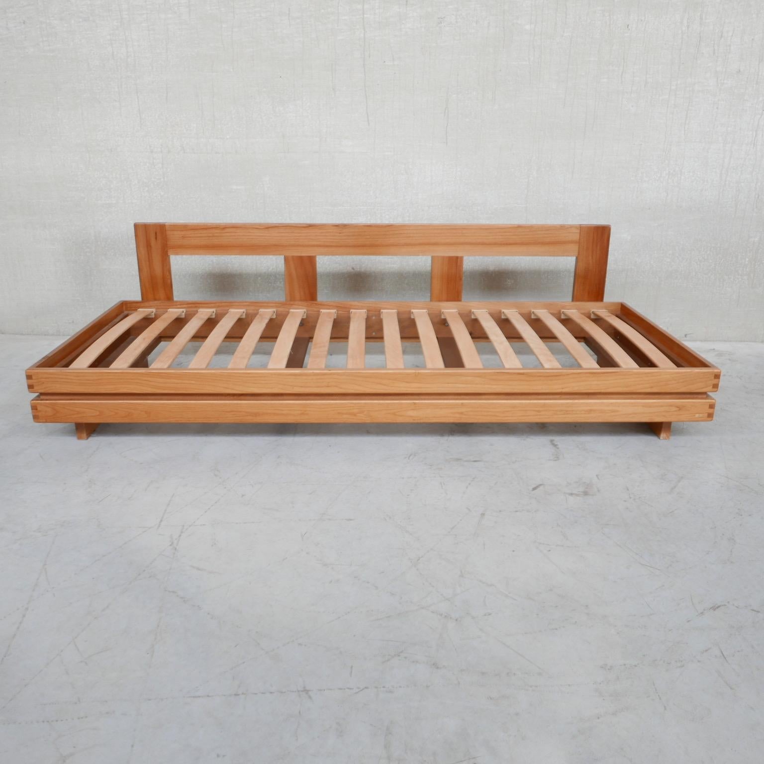Wood Maison Regain Mid-Century French Elm Day Bed/Sofa