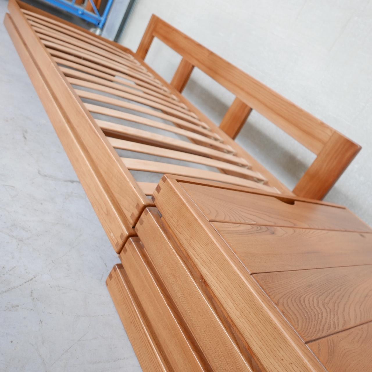 Maison Regain Mid-Century French Elm Day Bed/Sofa 3