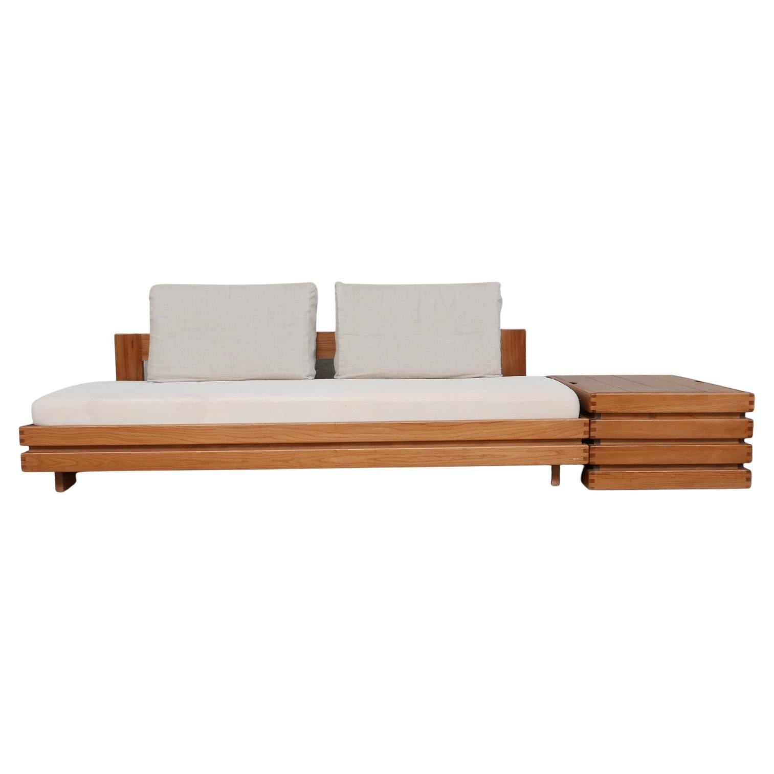 Maison Regain Mid-Century French Elm Day Bed/Sofa