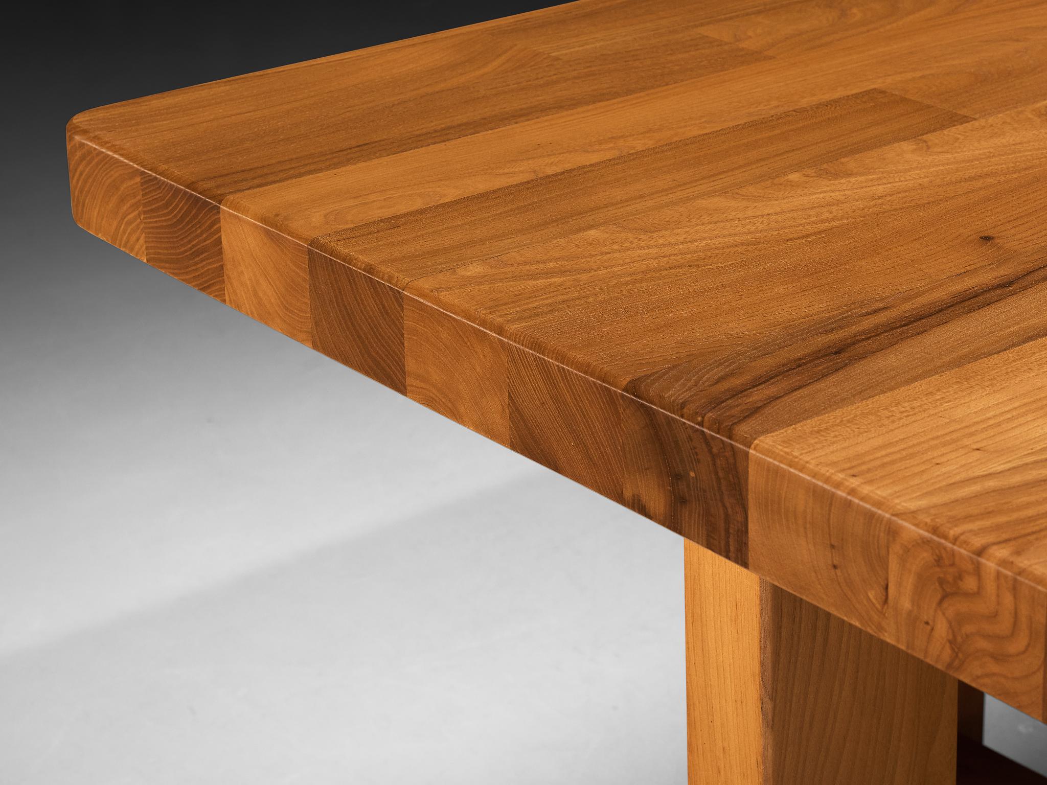 Maison Regain Rectangular Dining Table in Solid Elm For Sale 5