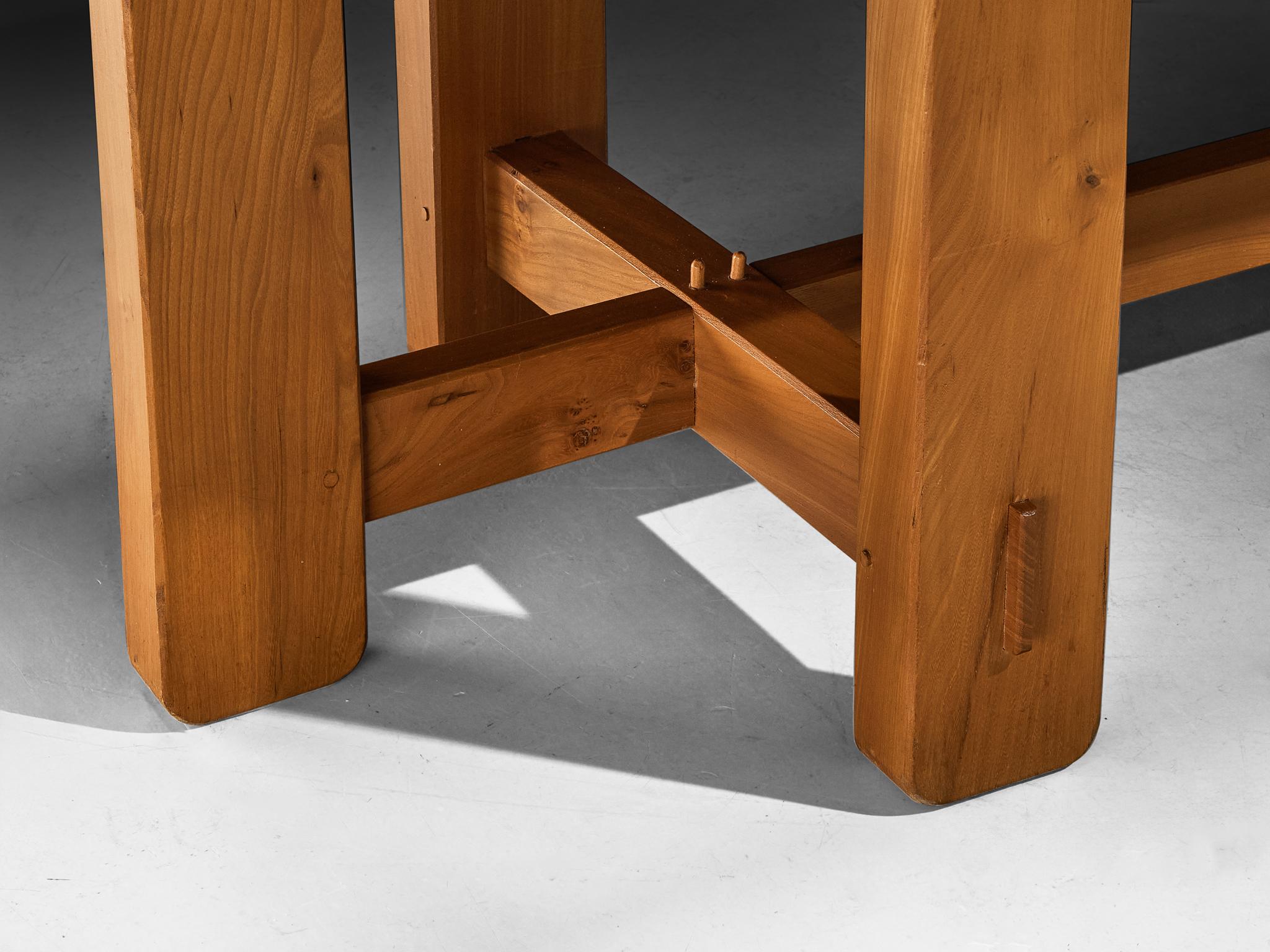 Maison Regain Rectangular Dining Table in Solid Elm For Sale 1