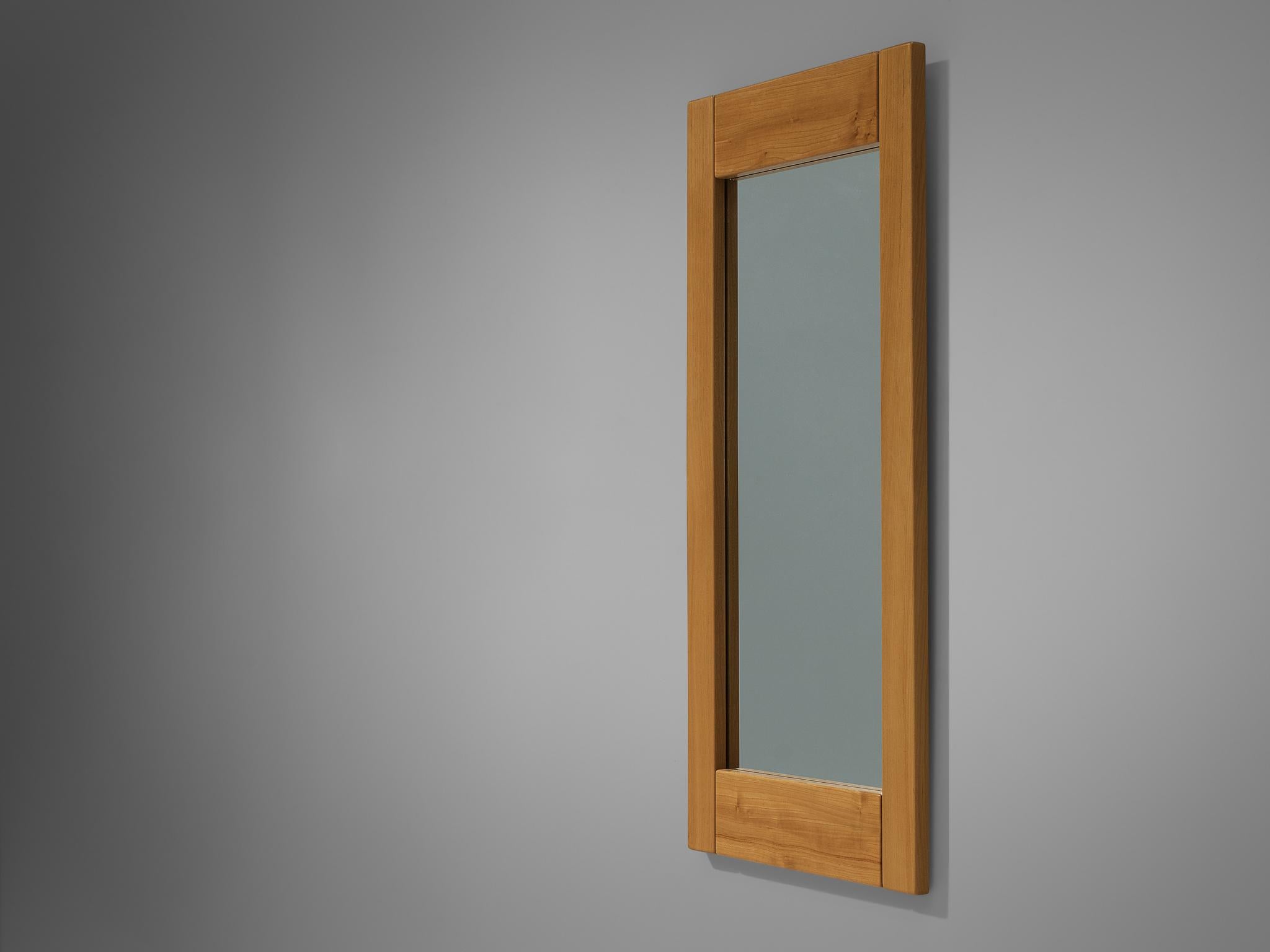 French Maison Regain Rectangular Mirror with Elm Wood Frame