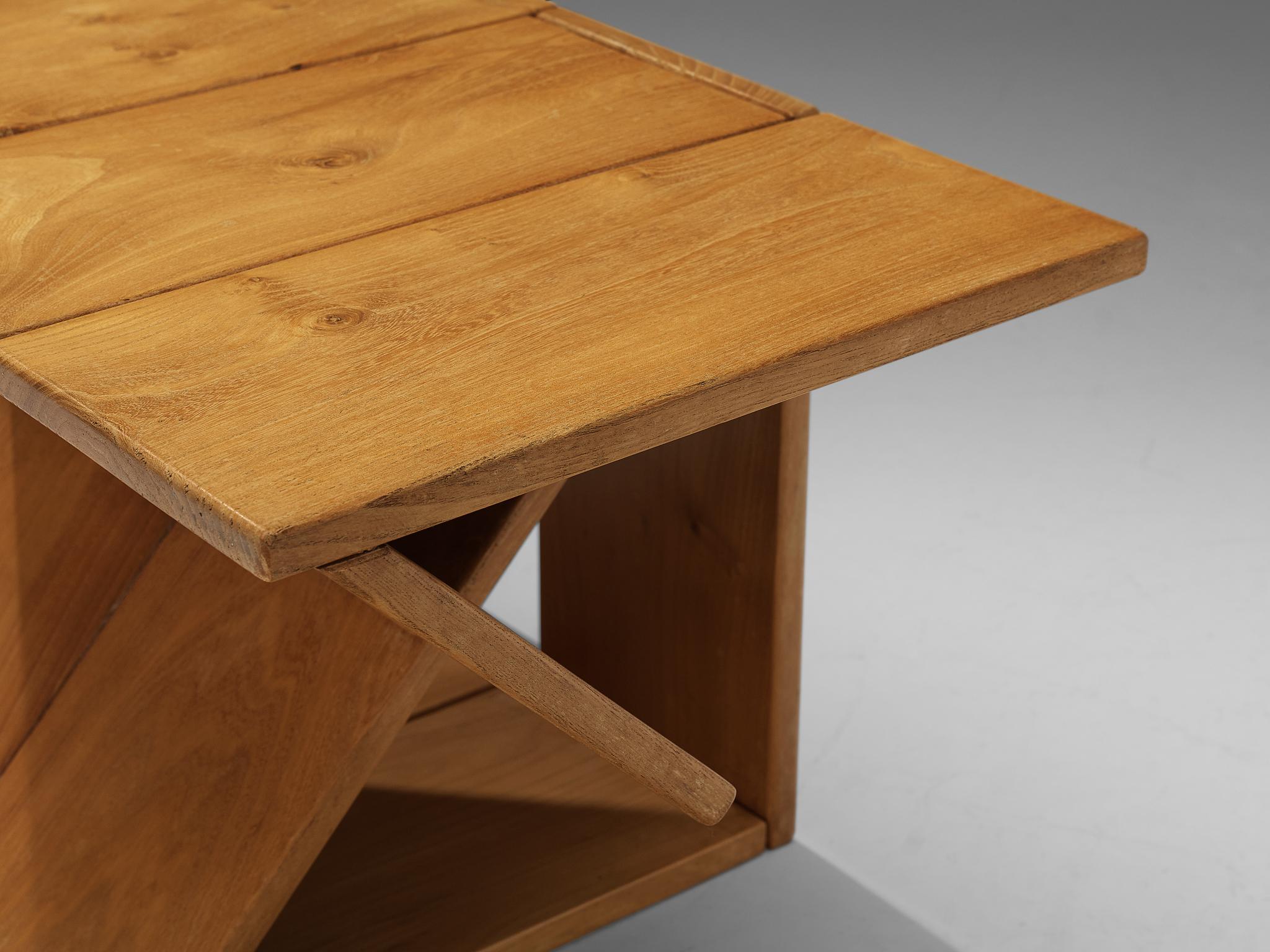 Maison Regain Sculptural Side Table in Solid Elm 4