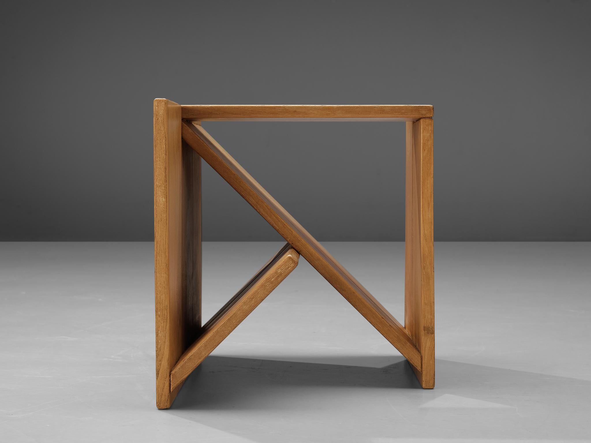 Maison Regain Sculptural Side Table in Solid Elm 2