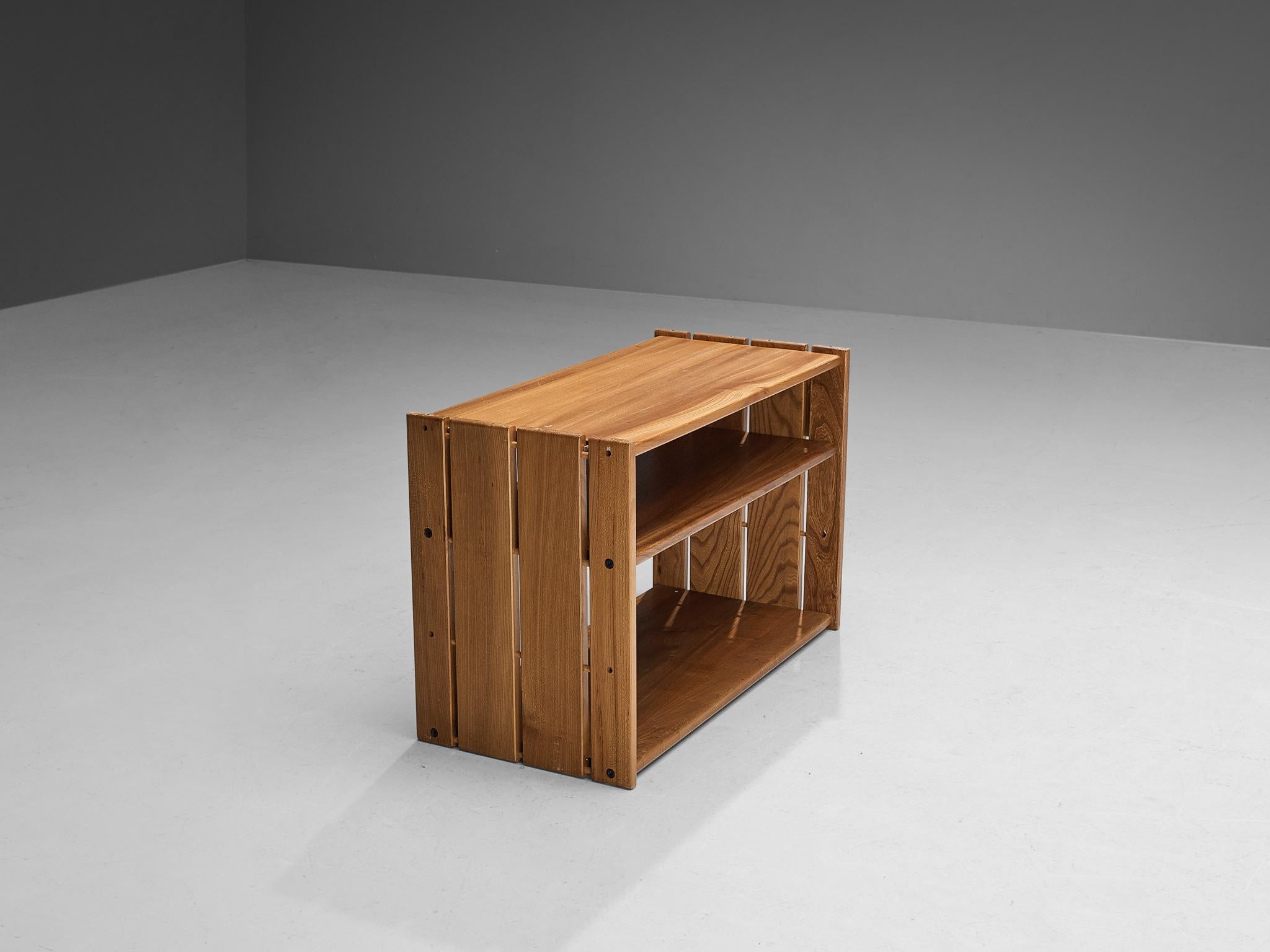 French Maison Regain Shelf Cabinet in Elm For Sale