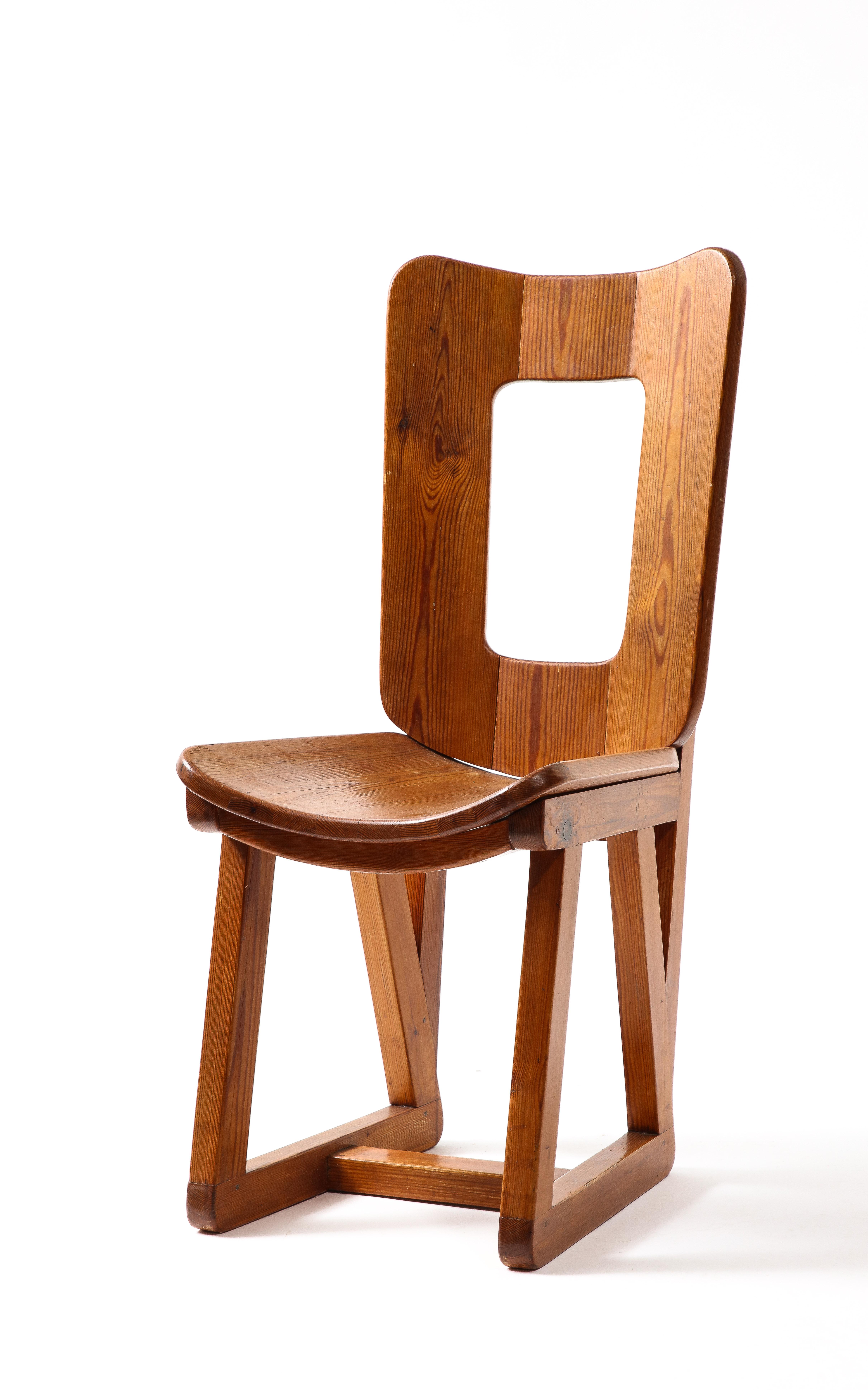 Maison Regain Side Chair, France 1960s For Sale 10