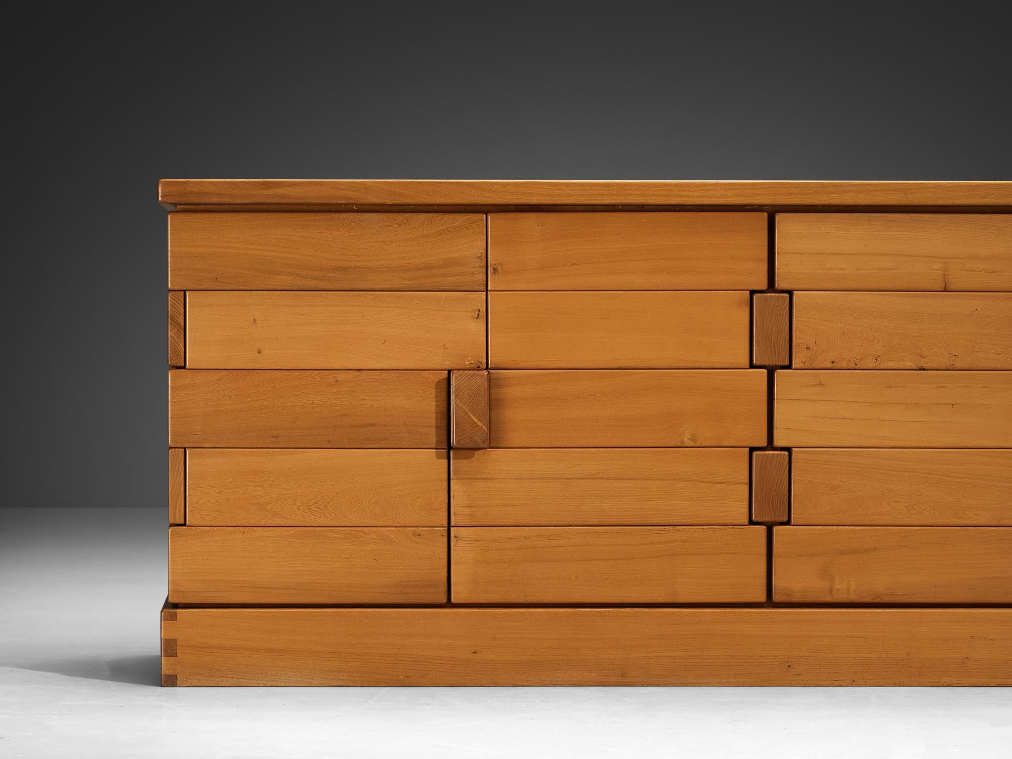 Mid-Century Modern Maison Regain Sideboard in Solid Elm  For Sale