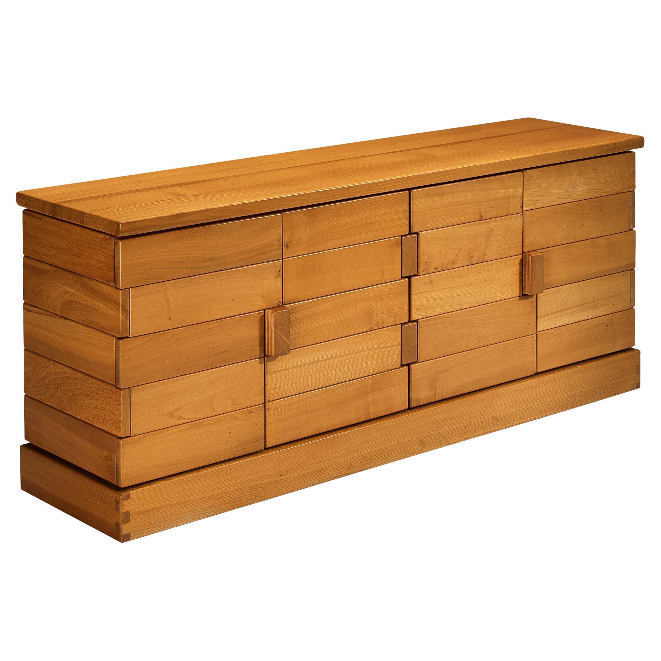 Maison Regain Sideboard in Solid Elm  For Sale