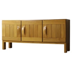 Maison Regain Sideboard in Solid Elm, France 1970s