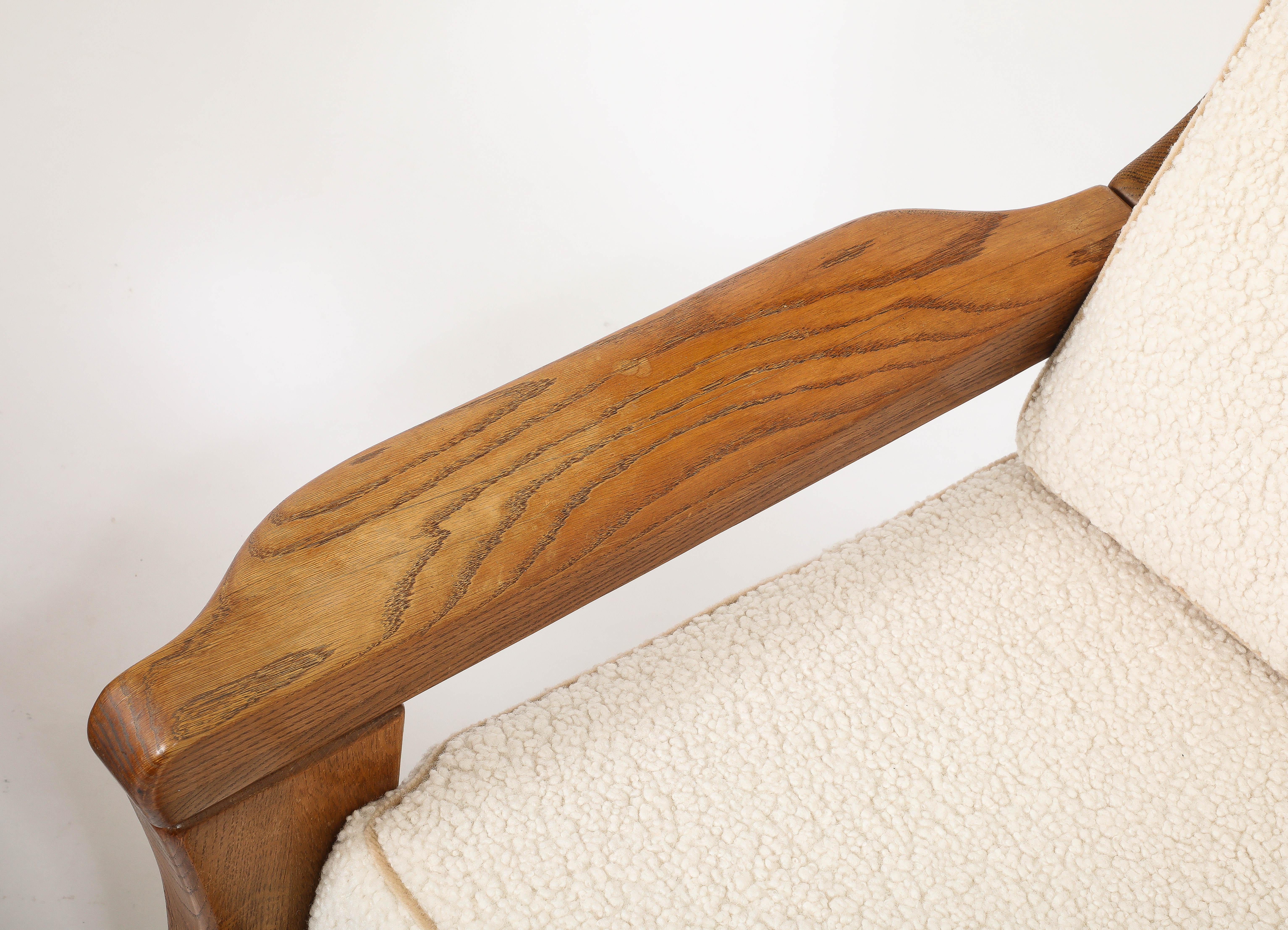 Maison Regain Solid Elm Chairs, France 1950's In Good Condition For Sale In New York, NY