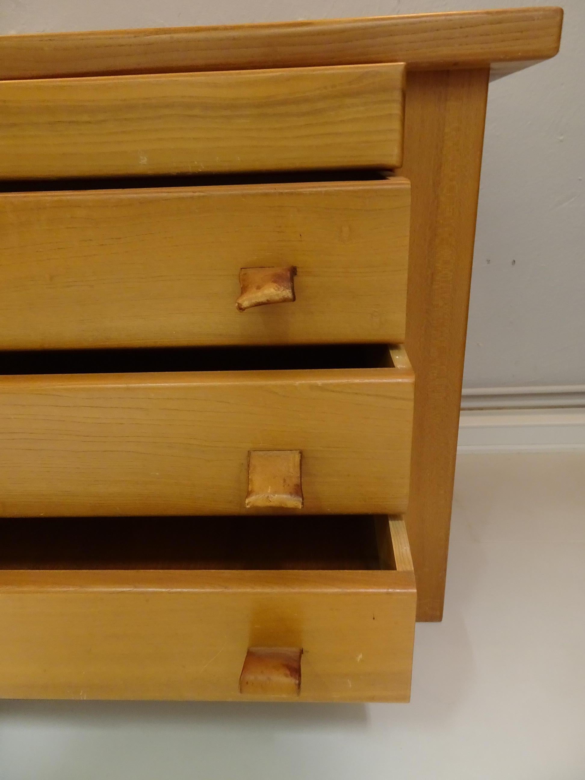 Maison Regain Solid Elm Chest of Drawers In Good Condition For Sale In lyon, FR