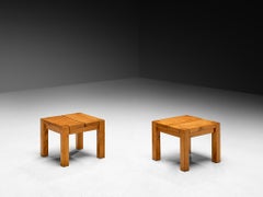 Maison Regain Square Side Tables in Elm