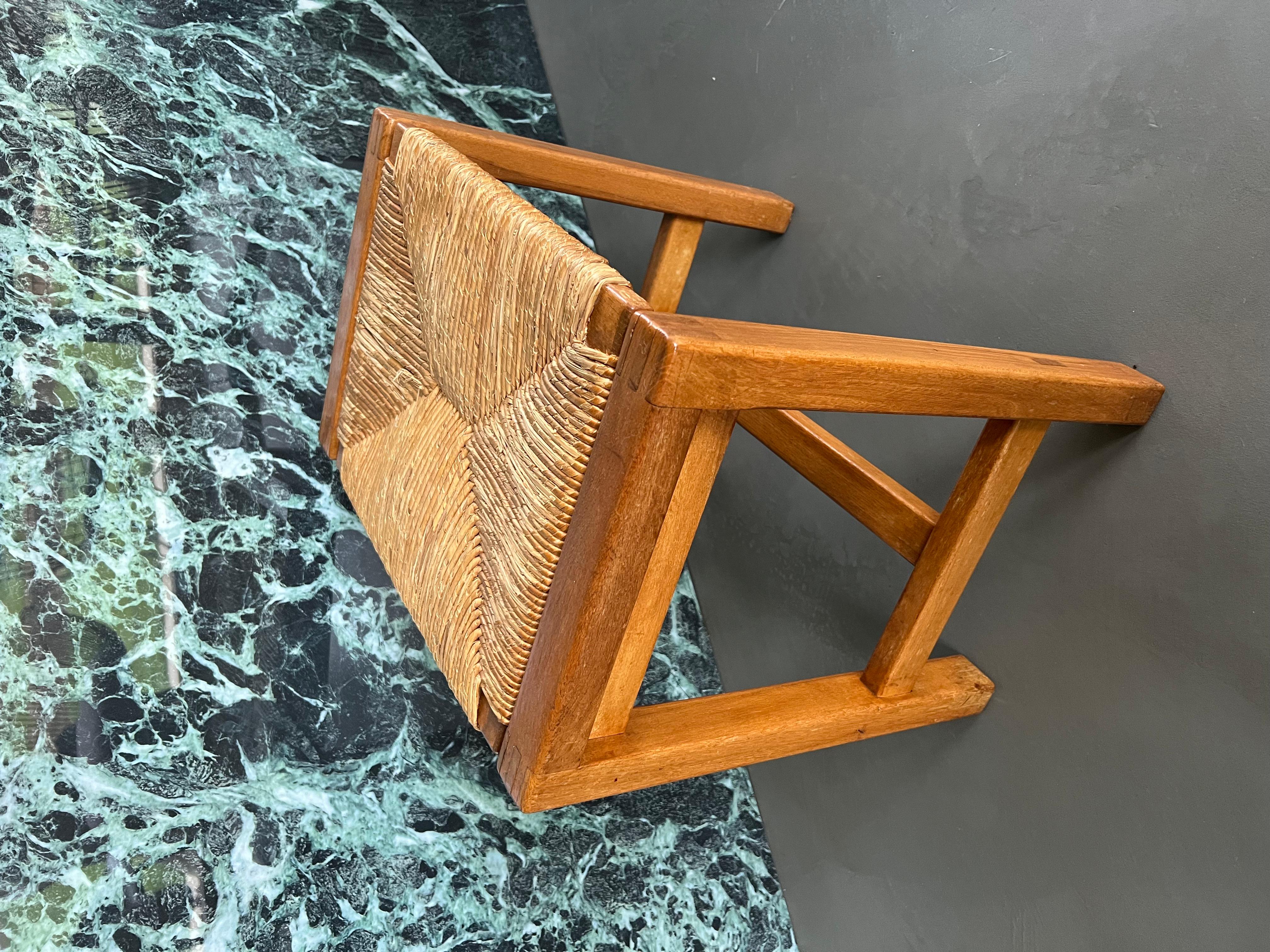 Maison Regain Stool, circa 1970 In Good Condition For Sale In LYON, FR