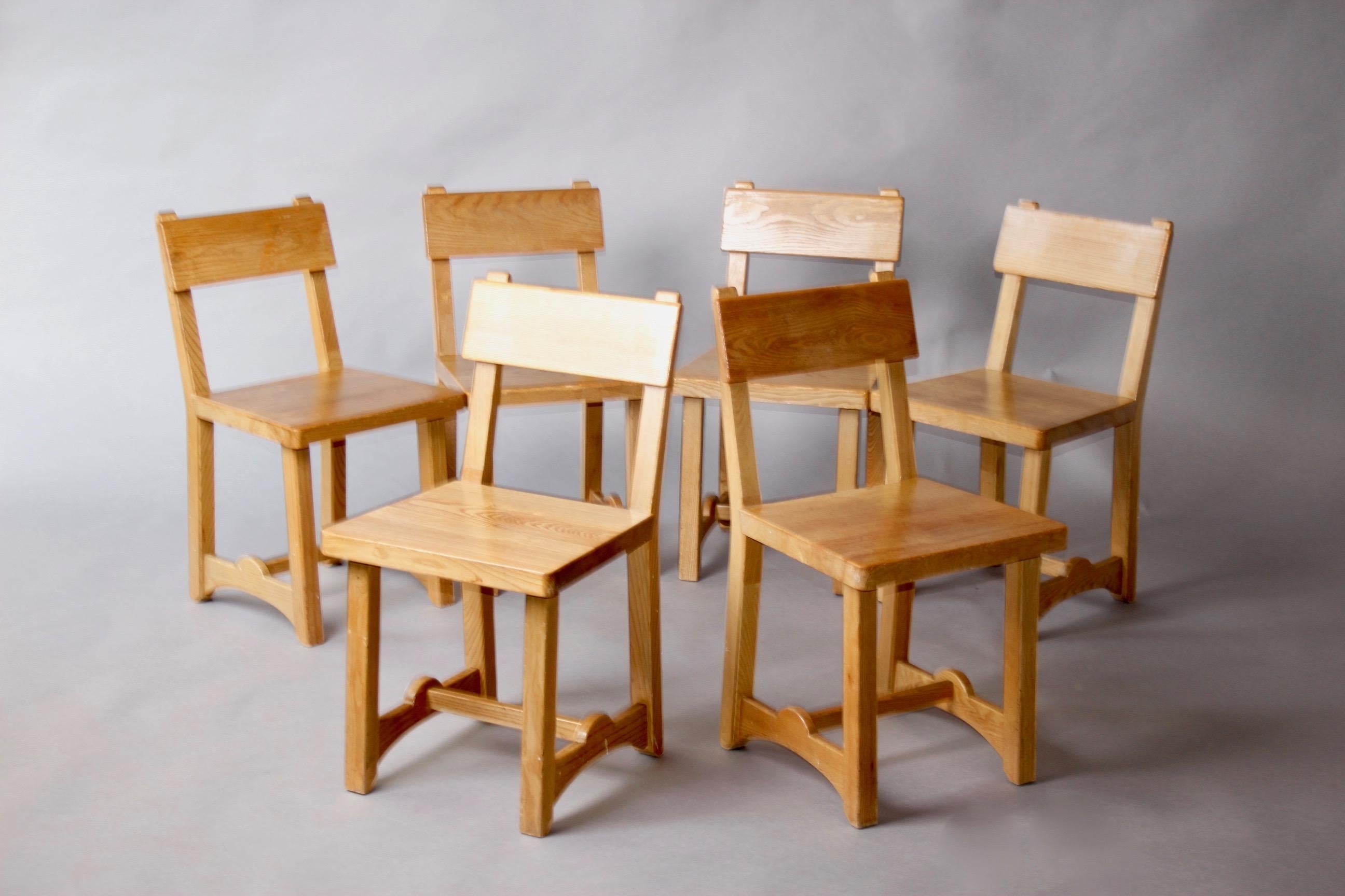 French Maison Regain style set of 6 chairs