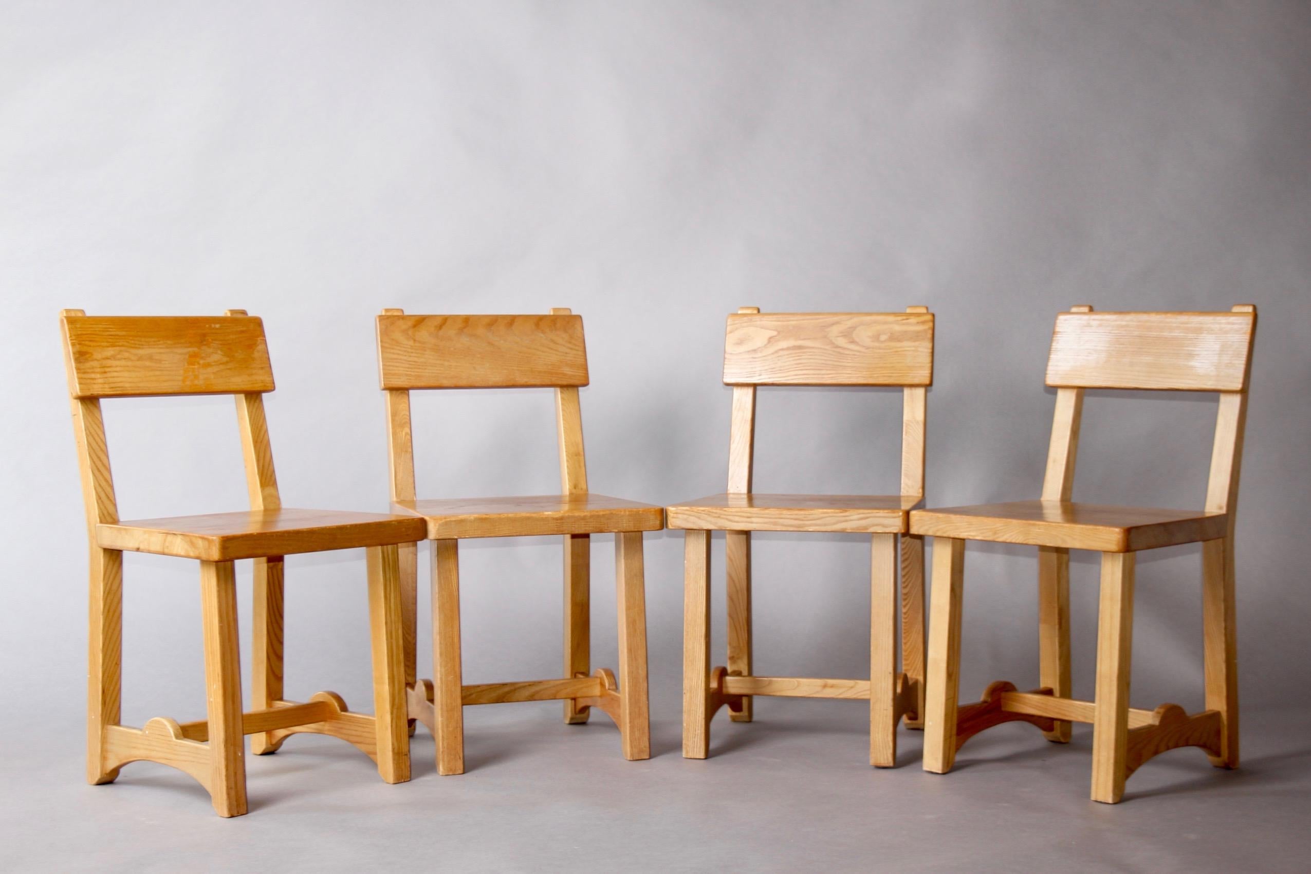 Late 20th Century Maison Regain style set of 6 chairs