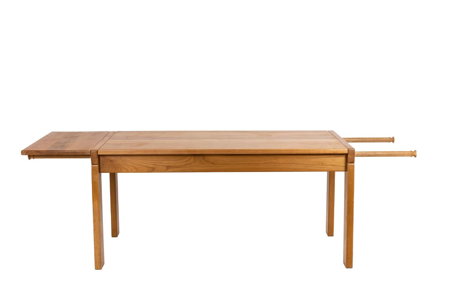 Scandinavian Modern Maison Regain, Table in Elm, 1960's