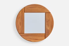 Maison Regain, Specchio da parete, Oak, Francia, anni '70