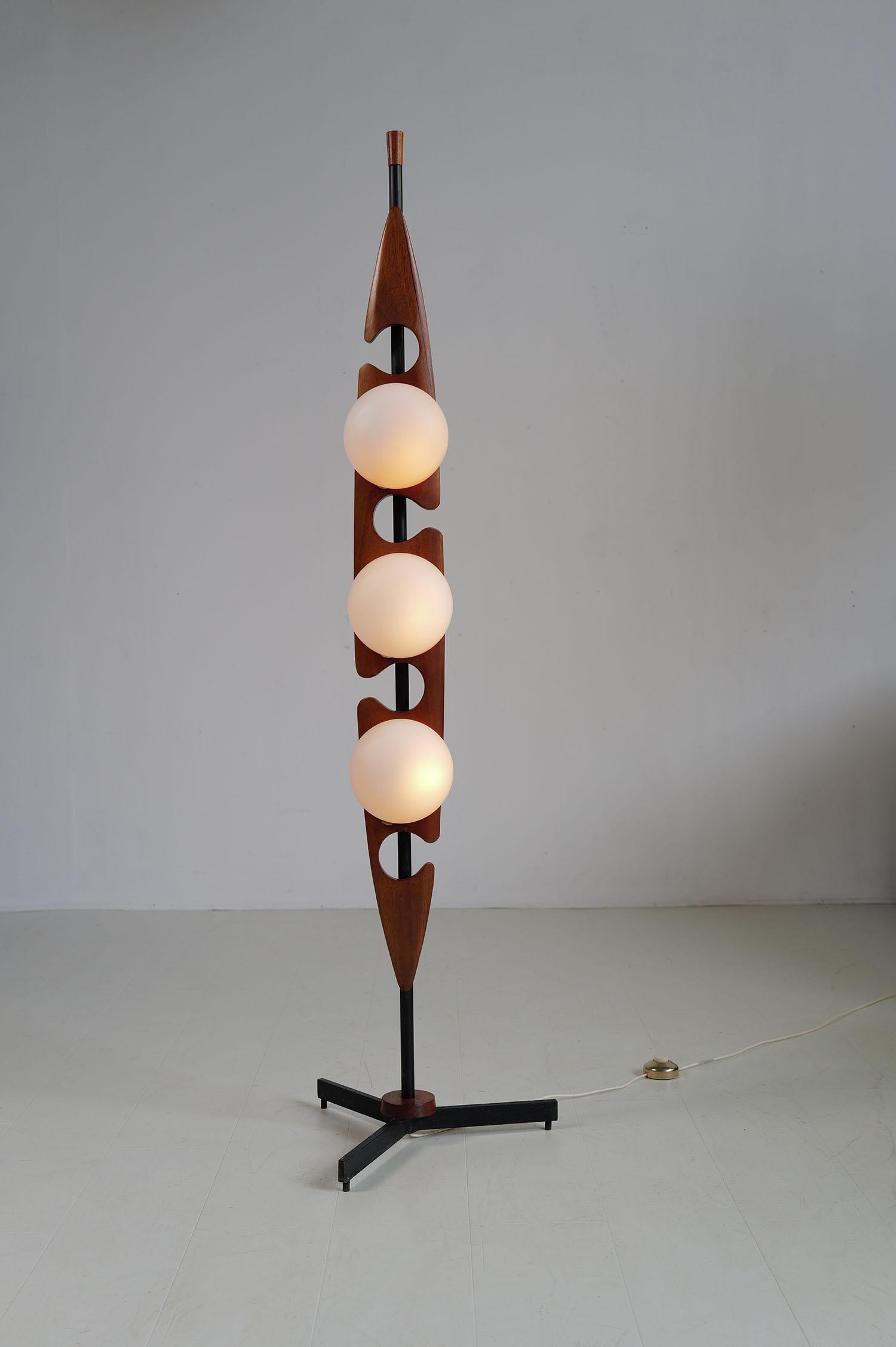 Maison Rispal, lampadaire Totem, France 1960 5