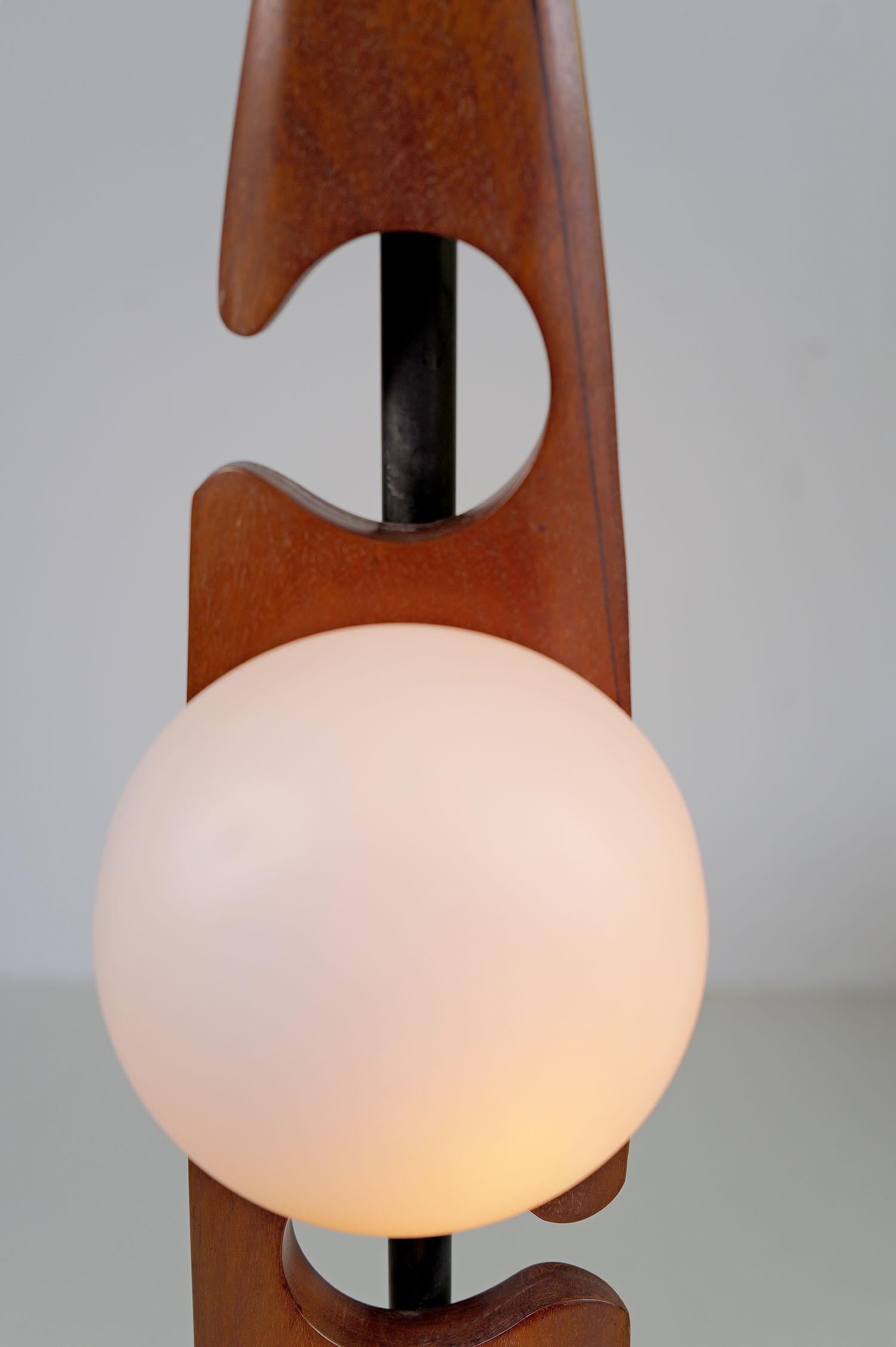 Mid-Century Modern Maison Rispal, lampadaire Totem, France 1960