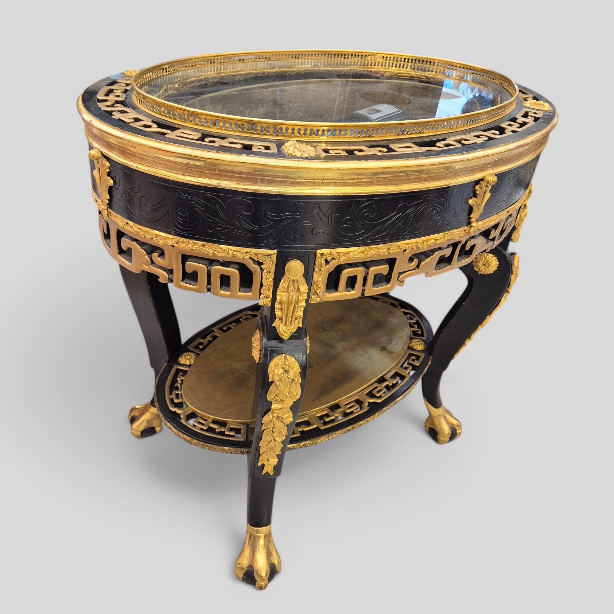 Maison ROMÉO Champagnerkühler, Holz und vergoldete Bronze, um 1970 im Angebot 5