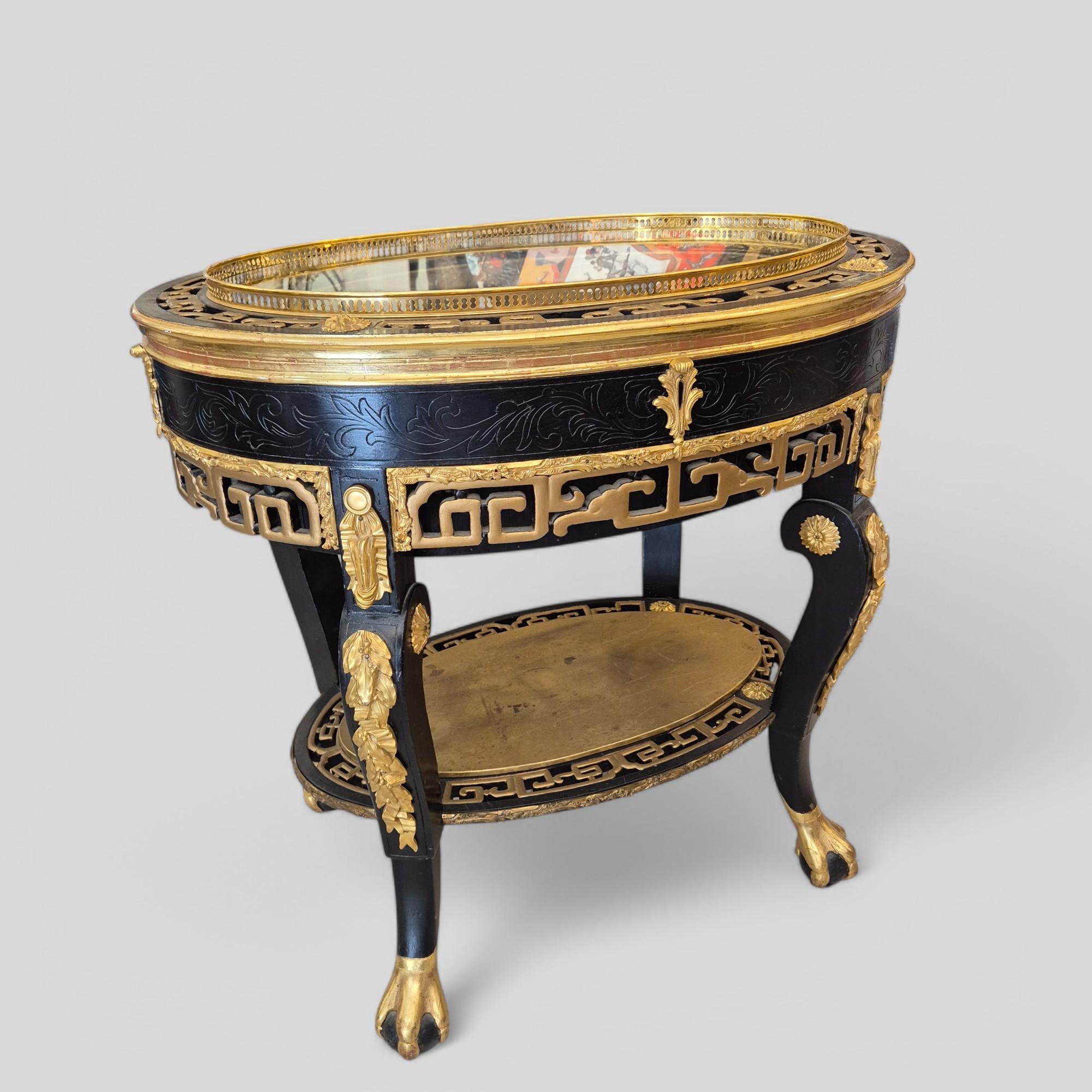 Maison ROMÉO Champagnerkühler, Holz und vergoldete Bronze, um 1970 (Ende des 20. Jahrhunderts) im Angebot