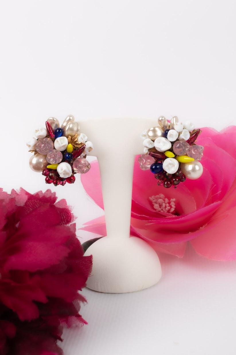Maison Rousselet Golden Metal Earrings For Sale 2