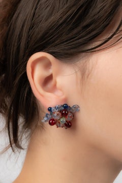 Boucles d'oreilles en pâte de verre multicolore de Maison Rousselet