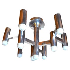 Maison Sciolari Chandelier for Baker, 10 Lights, Italy, 1970