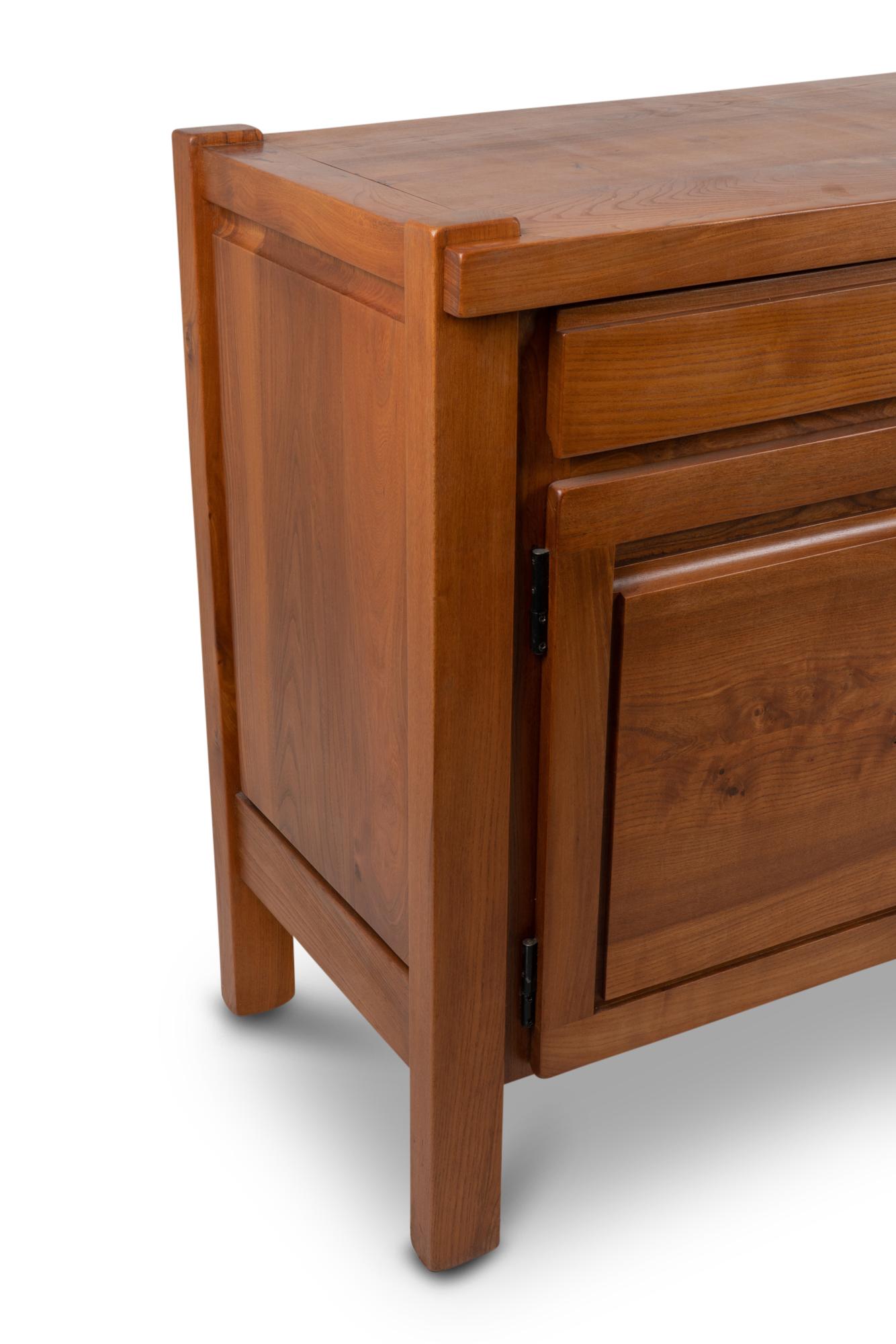Maison Seltz, Sideboard in Blond Solid Elm, 1960s For Sale 3