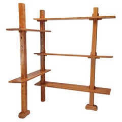 Maison Senac Solid Elm Bookshelf / Room Divider