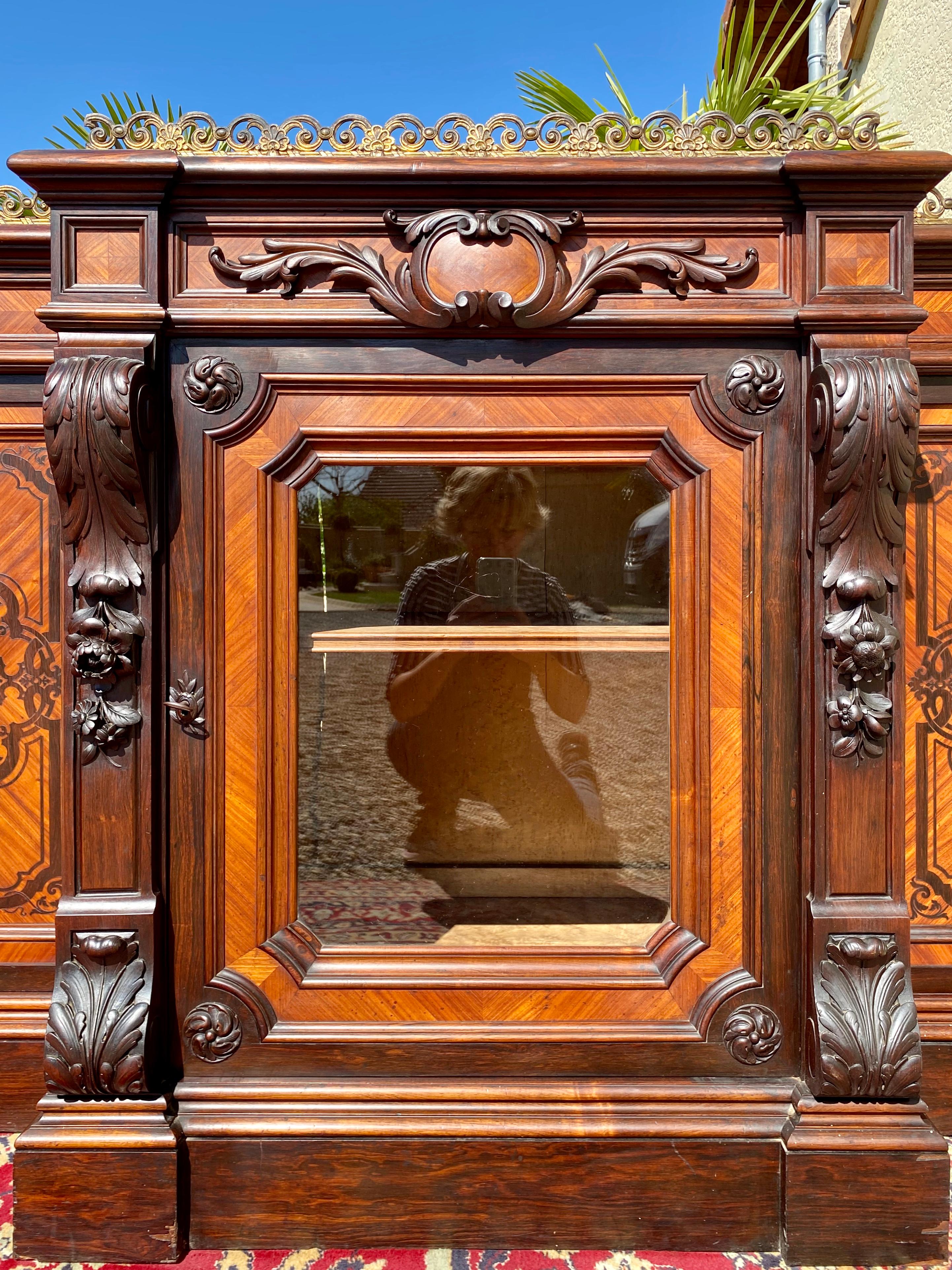 Français Maison Thuillier Paris, Paire de jardinières/Vitrines Période Napoléon III, XIXe siècle en vente