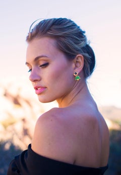 Maison Tjoeng Boheme Earring with Blue and Pink Sapphire and Emeralds