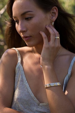 Maison Tjoeng La Azteca 18k gold eternity diamond ring