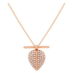Maison Tjoeng Lazarus Diamond and 18k gold Pendant and Chain