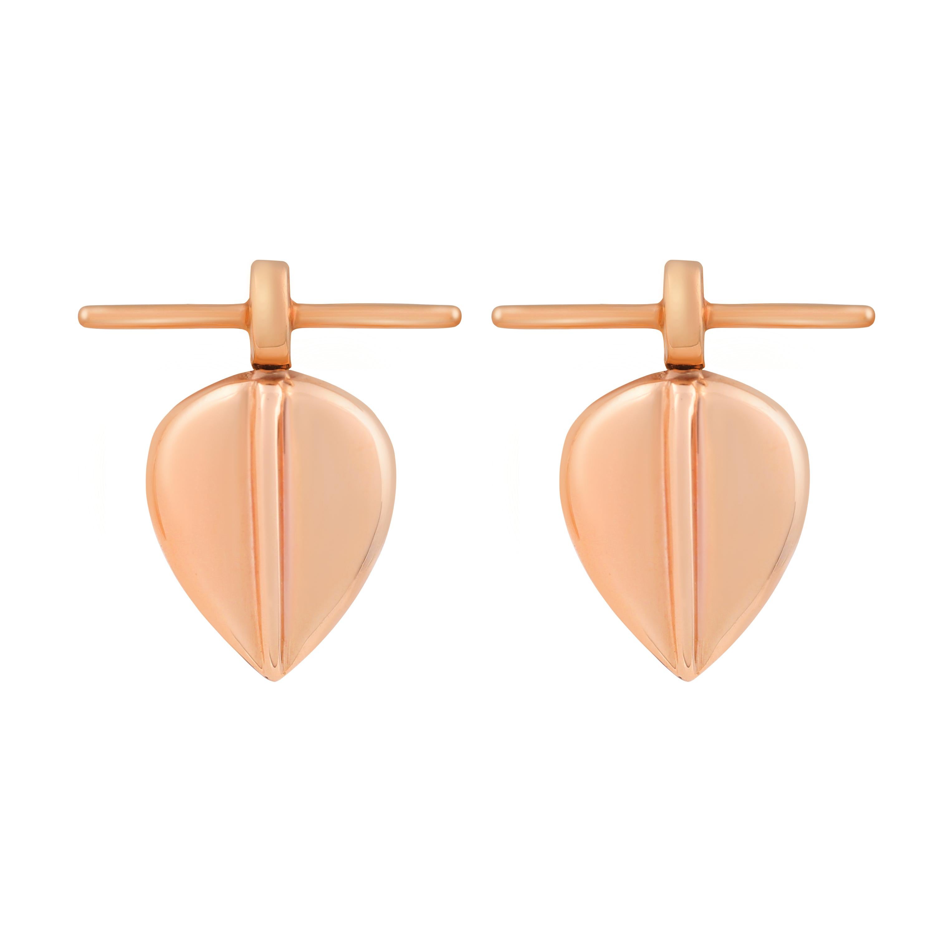 Contemporary Maison Tjoeng Lazarus Gold Stud Earrings  For Sale