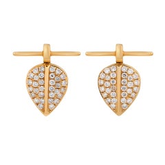Lazarus Small Diamond 18 Karat Gold Stud Earring