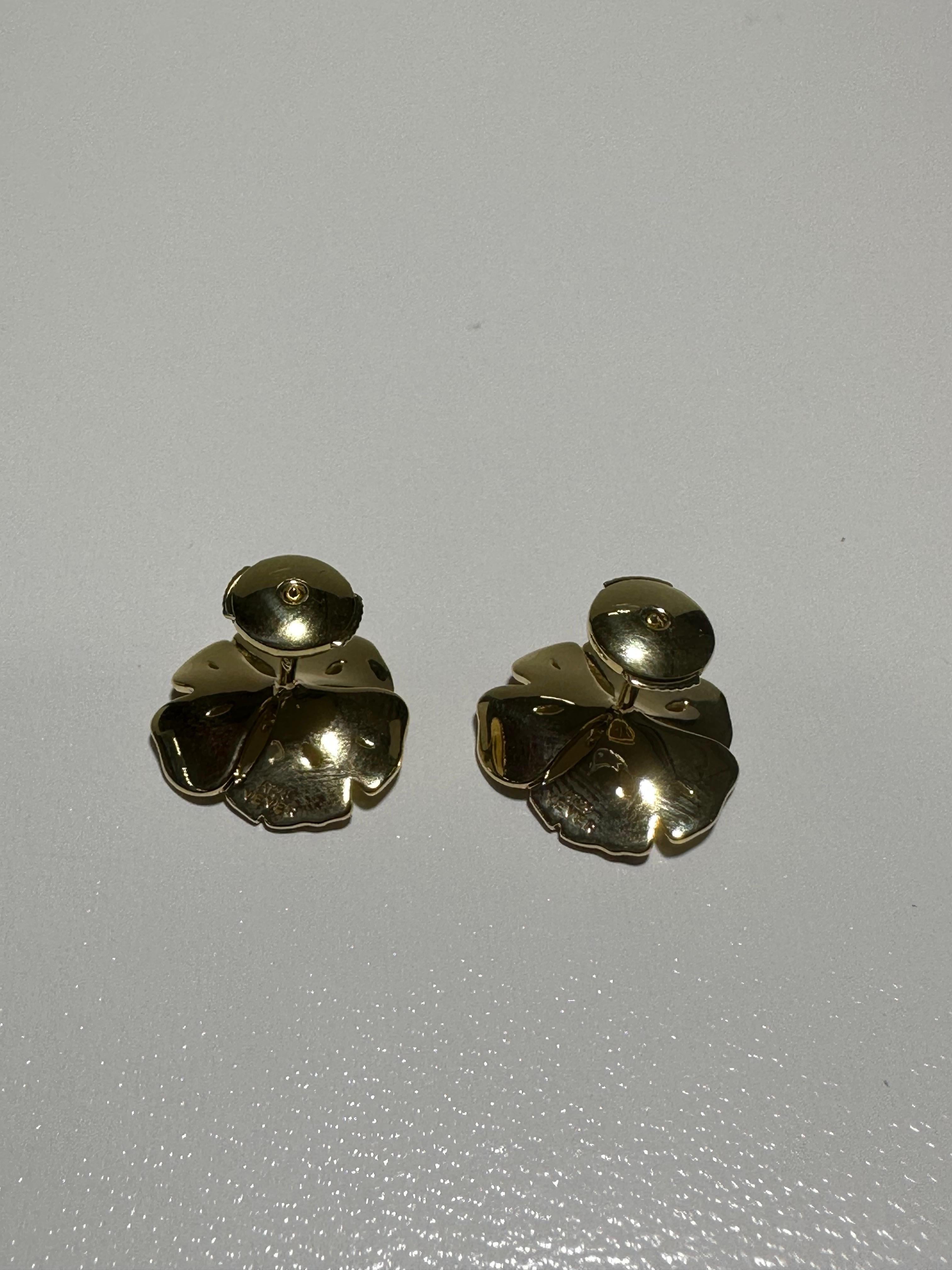 Maison Vever Ginkgo Flowers Earring Small Model For Sale 3