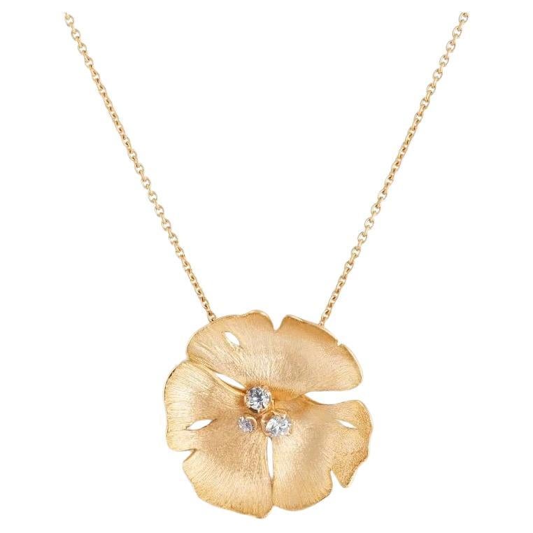 Maison Vever Ginkgo Necklace Large Model  For Sale