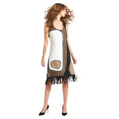 Maisonette 1960s Shift Dress With Fringe