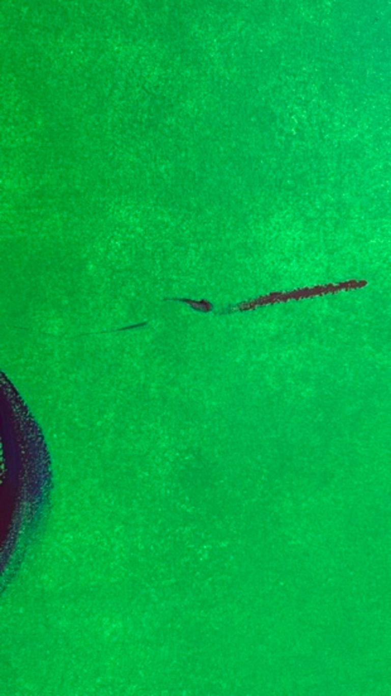 Batir del tiempo - Abstract Painting Verde di Maite Boschmonar