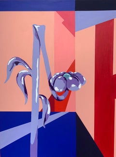 Artificial Flowers, Contemporary Art, Abstract Painting, 21st Century