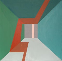 greyish blues, Acrylic on canvas, 60cm x 60cm, 2021