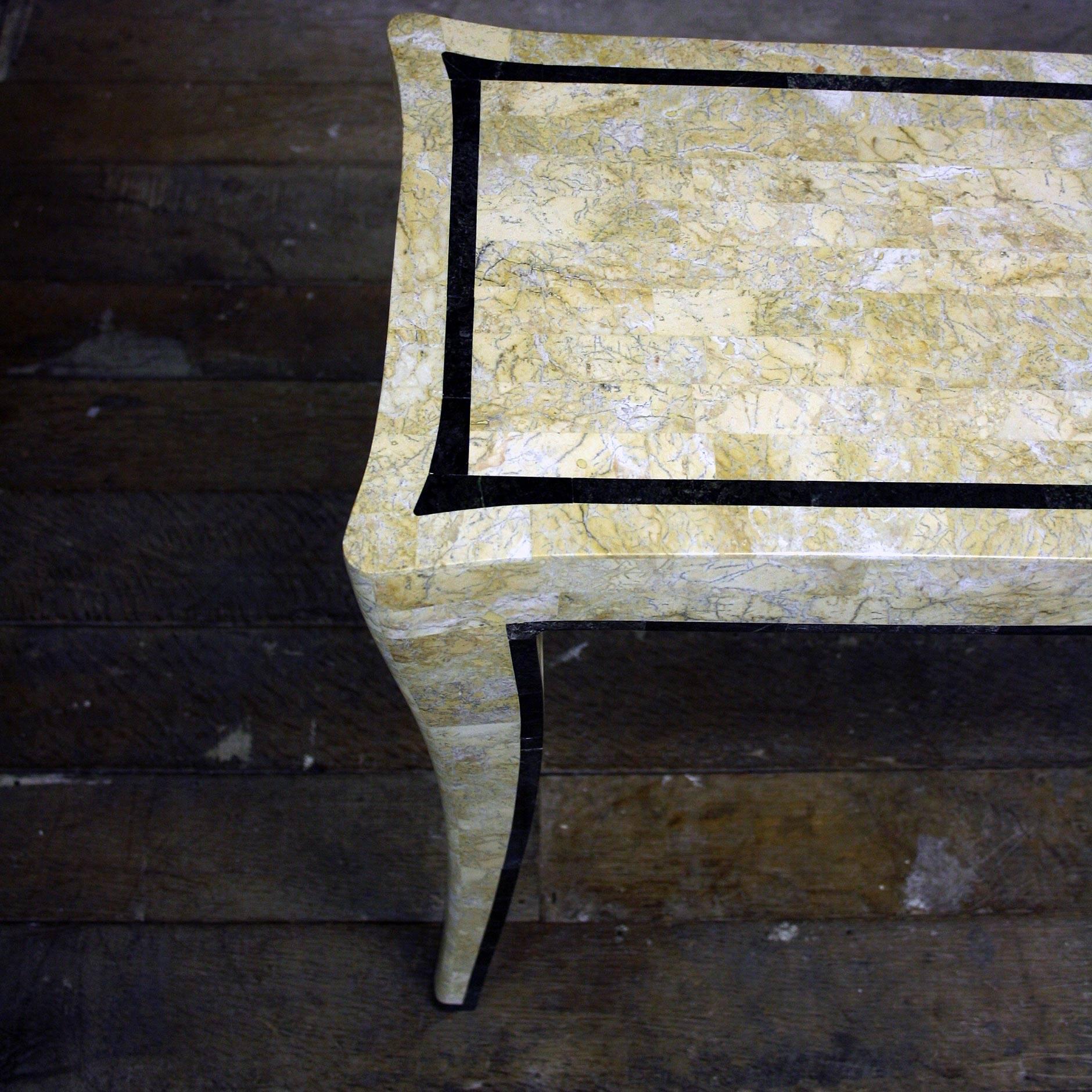 Maitland and Smith Tesselated Marble Console Table In Excellent Condition In Bagshot, GB
